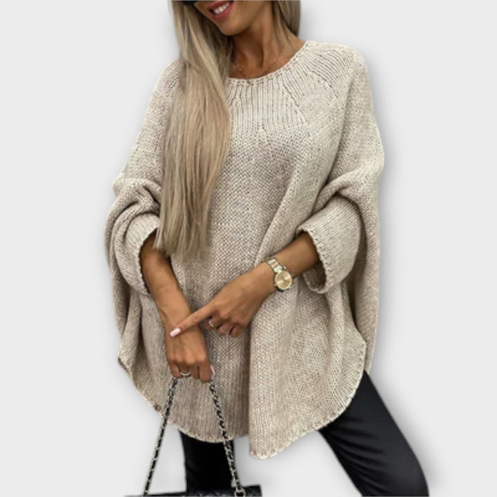 Isabelle - Elegantiška Moteriška Megztinis Su Apvaliu Kaklu