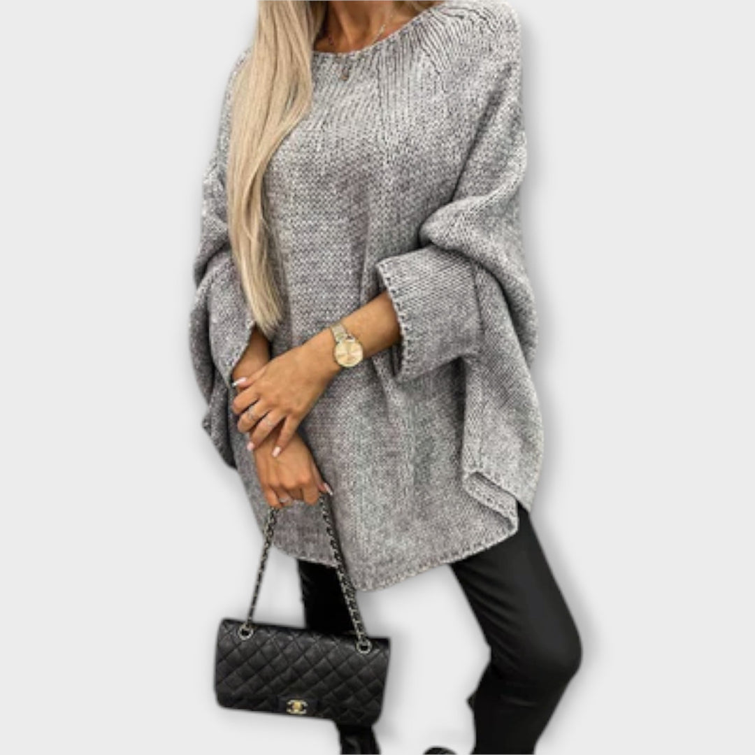 Isabelle - Elegantiška Moteriška Megztinis Su Apvaliu Kaklu