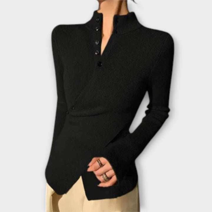 Michiko – Elegantiška Medvilninė Megztinis