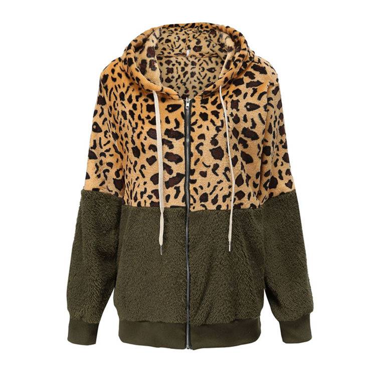 Lea - Fleece džemperis su leopardų dizainu