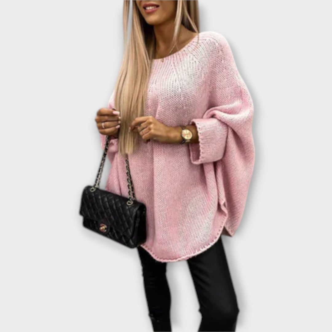 Isabelle - Elegantiška Moteriška Megztinis Su Apvaliu Kaklu