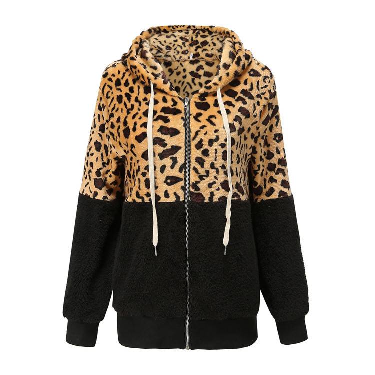 Lea - Fleece džemperis su leopardų dizainu