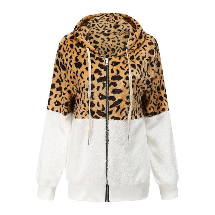 Lea - Fleece džemperis su leopardų dizainu